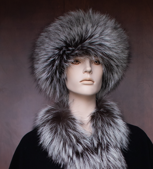 Silver Fox Fur Headband