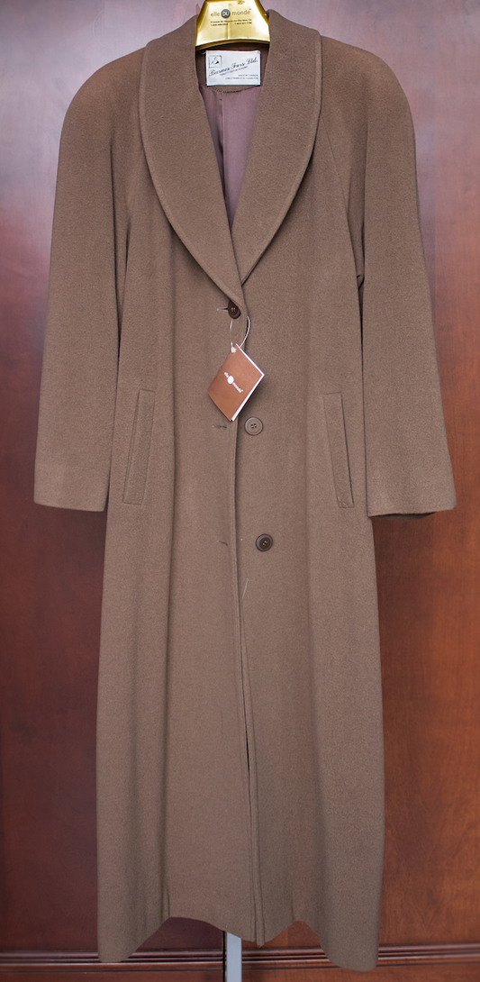 Walnut Wool Long Coat