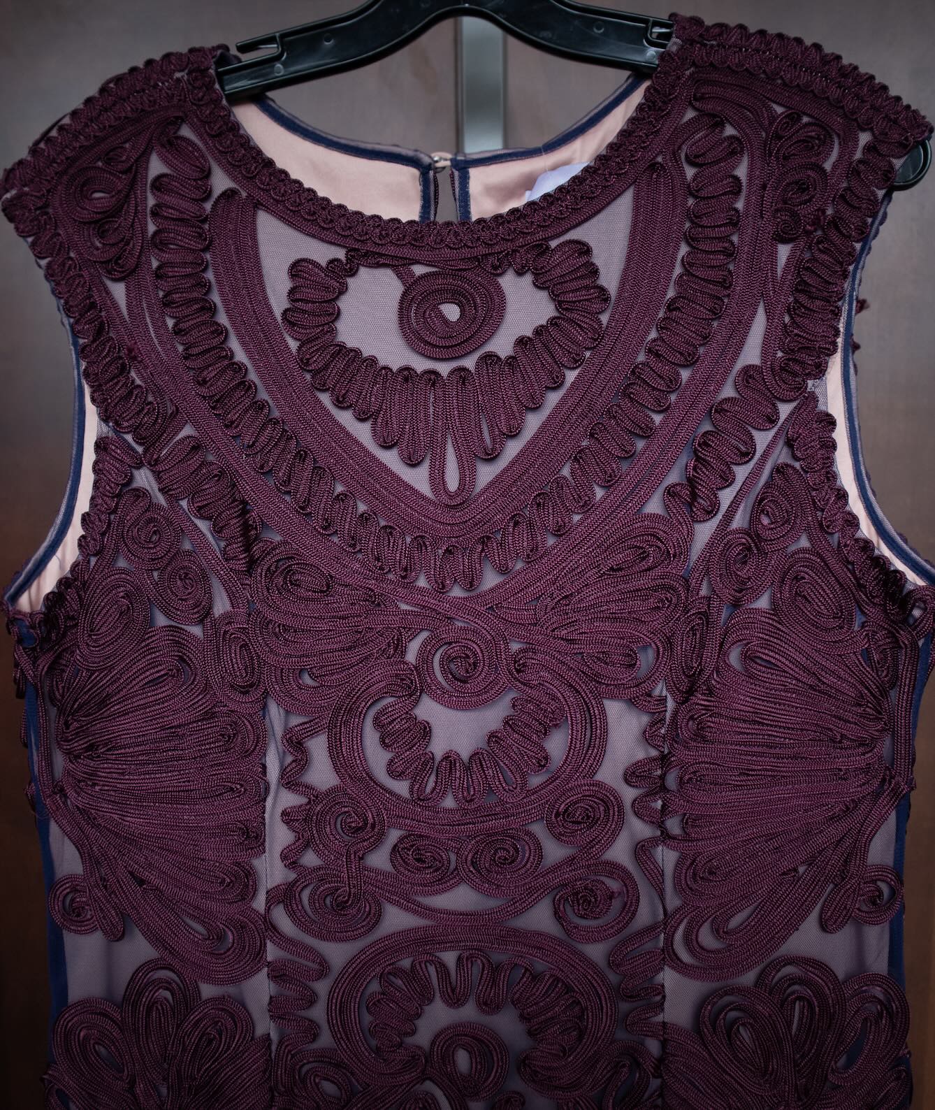 Velvet Lace Mosaic Long Dress view 2